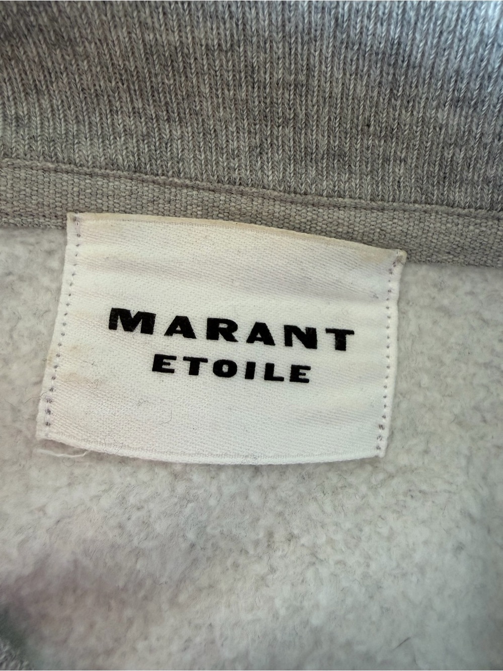 Isabel Marant Glitter Logo Grey Sweatshirt - Picture 4 of 5